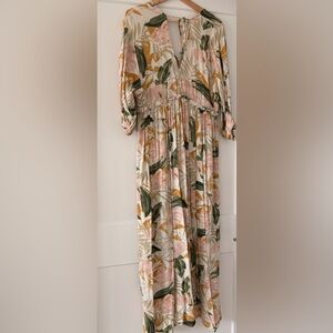 Floral Long Sleeve Maxi Dress